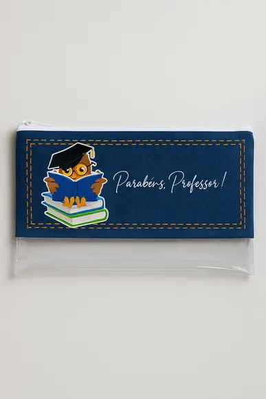 Necessaire Pvc 22 cm x 16 cm em Pvc - Dia dos Professores