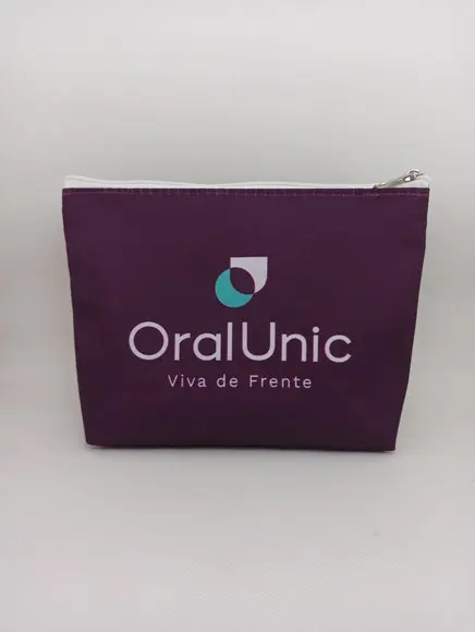 Necessaire Tema Odontologia com 22 cm Vinho 001