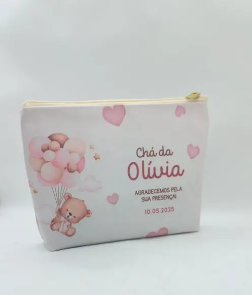 Necessaire Ursinha Baloeiro - Maternidade ou Chá de Bebe