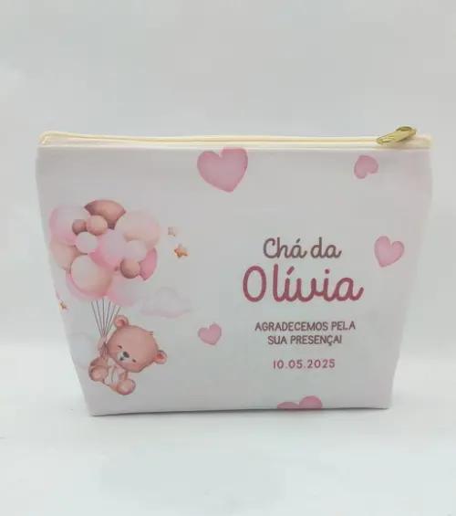 Necessaire Ursinha Baloeiro - Maternidade ou Chá de Bebe