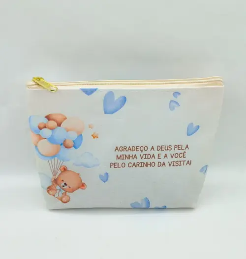 Necessaire Ursinho Baloeiro - Maternidade ou Chá de Bebe