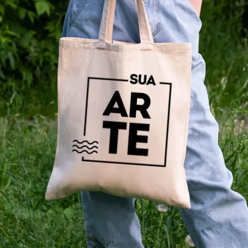 Sacola Algodão Cru 30x40 - Personalizada Arte 20 x 29