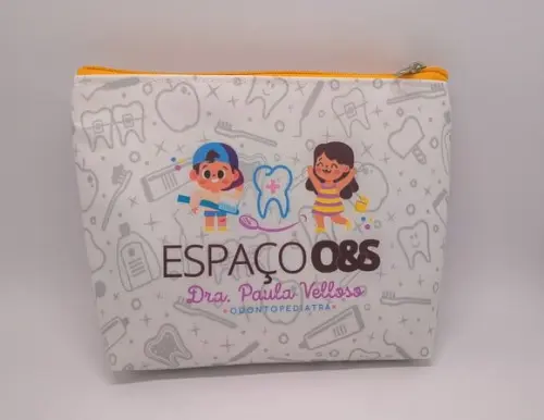 Necessaire Comercial Odontologia 18cm Mod Branca 010