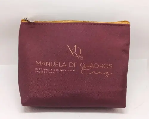 Necessaire Comercial Odontologia Modelo 18cm Bordô