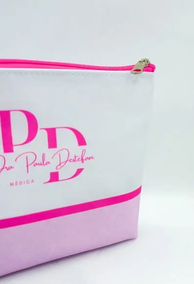 Necessaire Odontologia ou Dentista 18cm Rosa