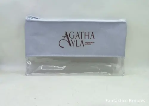 Necessaire Pvc 22 cm x 12 cm em Pvc