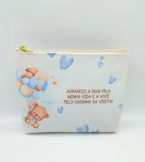 Necessaire Ursinho Baloeiro - Maternidade ou Chá de Bebe