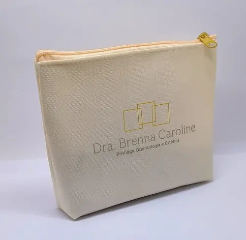 Necessaire Tema Odontologia com 22 cm Marfim