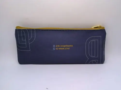 Carteira Comercial Odontologia Modelo 25 cm x 9cm Azul m