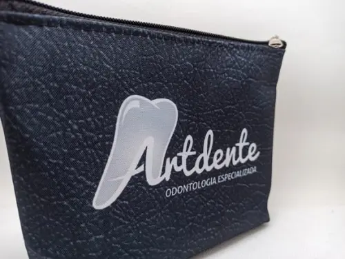 Necessaire Comercial Odontologia 18cm Preta Mod V 001