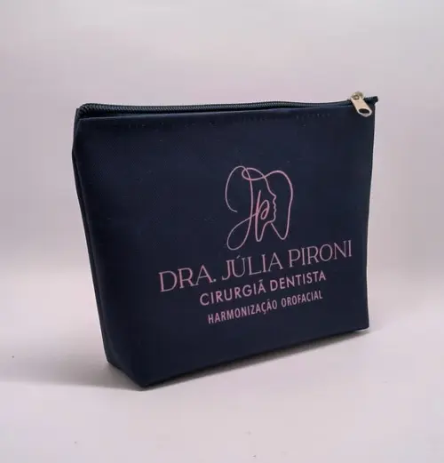 Necessaire Comercial Odontologia 18cm Preta Mod V 007
