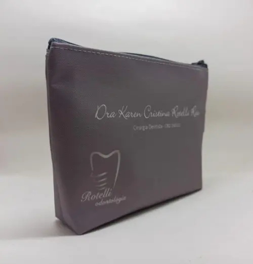Necessaire Comercial Odontologia Modelo 18cm Cinza 002