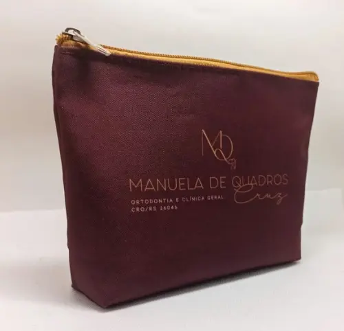 Necessaire Comercial Odontologia Modelo 18cm Bordô