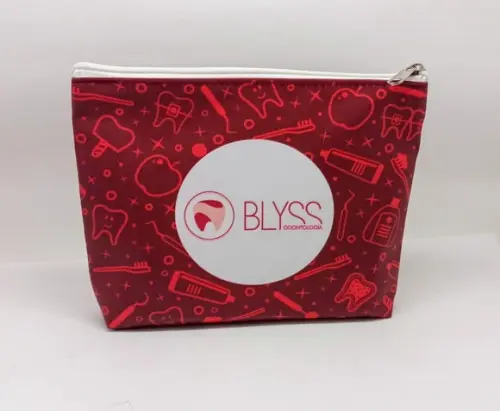 Necessaire Comercial Odontologia Modelo 18cm Vermelha