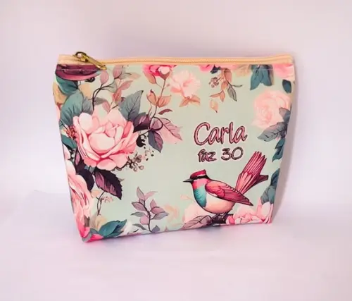 Necessaire Floral e Passaros