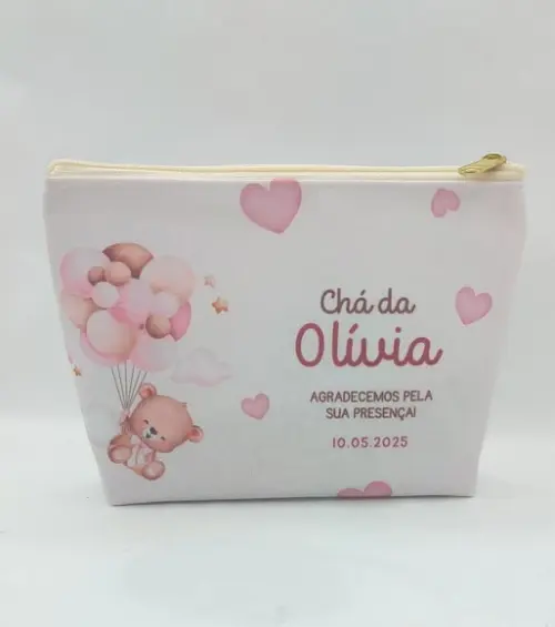 Necessaire Ursinha Baloeiro - Maternidade ou Chá de Bebe