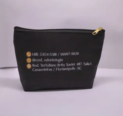 Carteira Comercial Odontologia Modelo 25 cm Preta 003