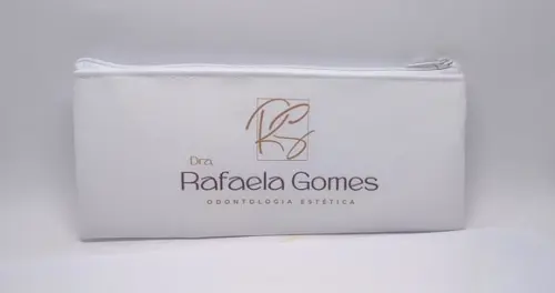 Carteira Comercial Odontologia Modelo 25 cm x 9cm Branca 012