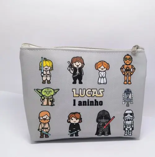 Kit Necessaire Festa Star Wars + Porta Moedas