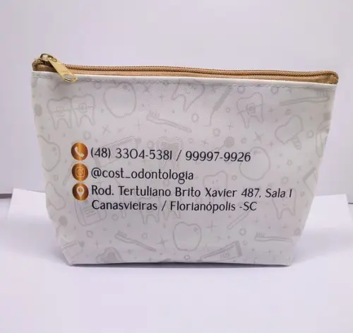 Necessaire Comercial Odontologia 18cm Mod Branca 0011