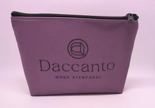 Necessaire Comercial Odontologia 18cm Mod Branca com Vinho