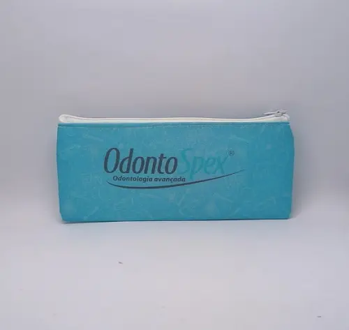 Carteira Comercial Odontologia Modelo 25 cm x 9cm Azul