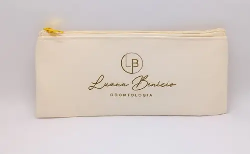 Carteira Comercial Odontologia Modelo 25 cm x 9cm Marfim 001