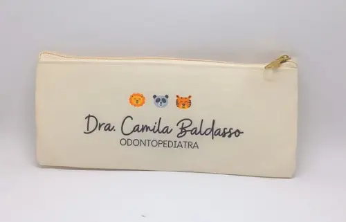 Carteira Odontologia Modelo 25 cm x 9cm Marfim 007