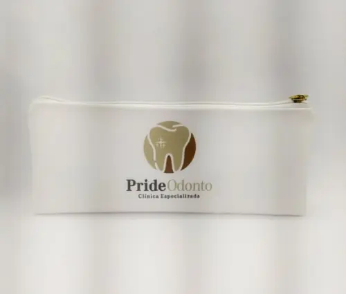 Carteira Odontologia Modelo 25 cm x 9cm Branca 006