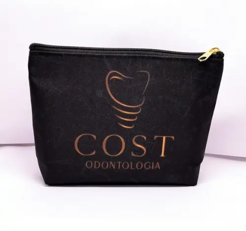 Necessaire Comercial Odontologia 18cm Preta Mod V 005