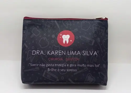 Necessaire Comercial Odontologia Modelo 18cm Preta