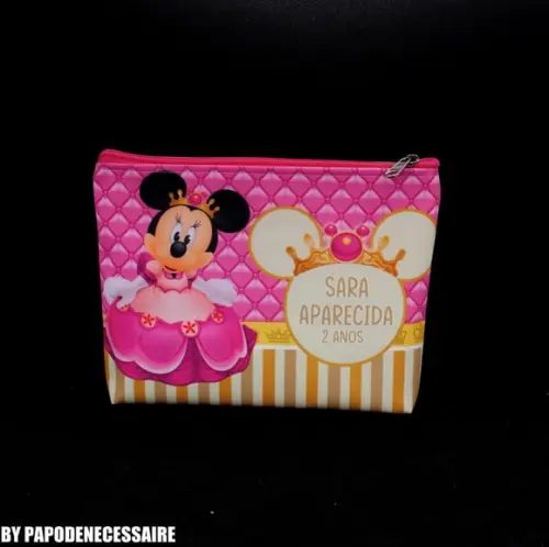 Necessaire Festa Mickey e Minnie