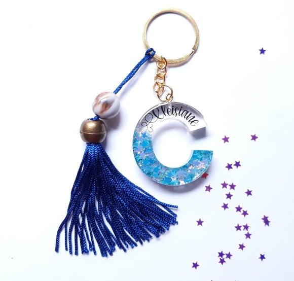 Chaveiro Letra em Resina Personalizado
