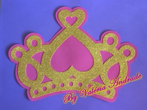 Coroa de Princesa Aplique para Painel