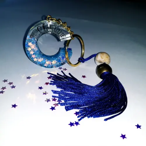 Chaveiro Letra em Resina Personalizado