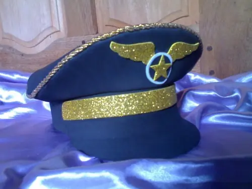 Quepe de Capitão da Aviação em E.v.a (kit com 5 Unidades)