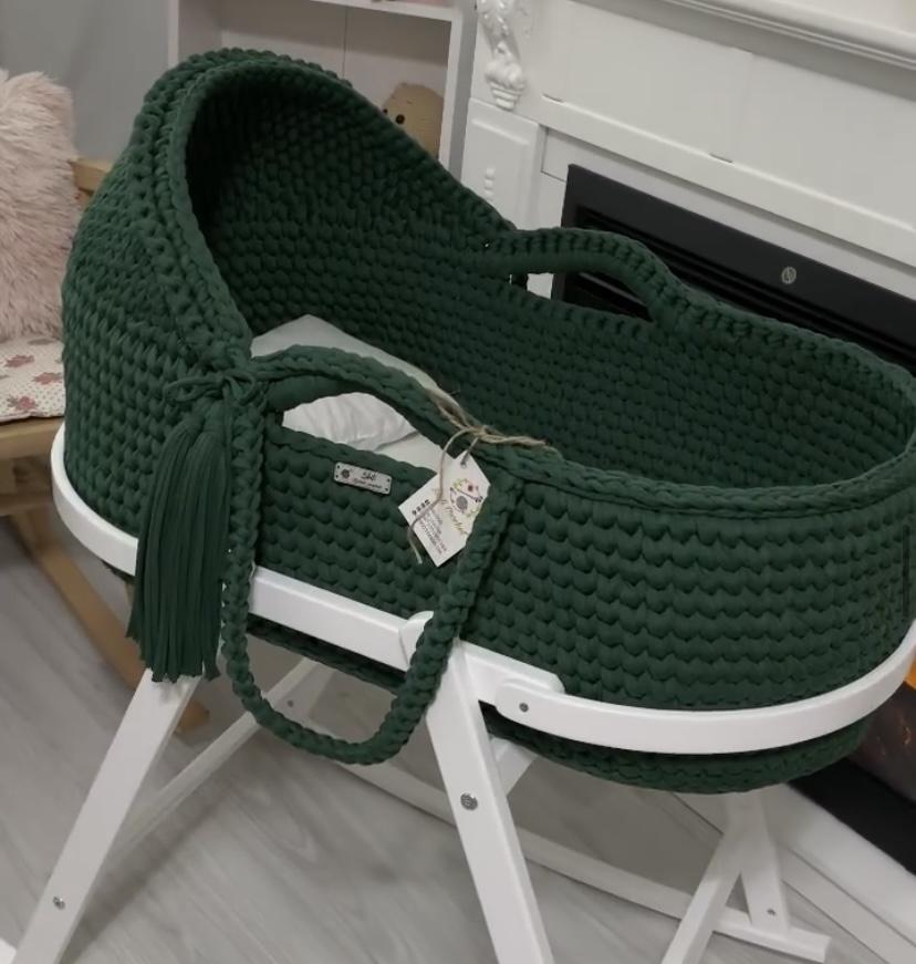 Moisés de crochê para bebê
