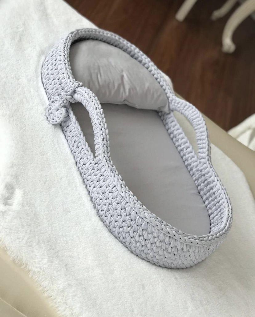Trocador de fraldas para bebê em crochê