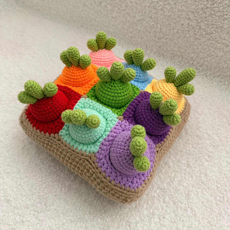 Brinquedo sensorial de crochê (amigurumi),