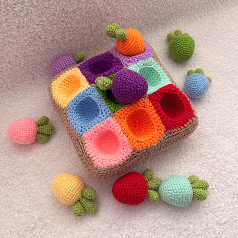 Brinquedo sensorial de crochê (amigurumi),