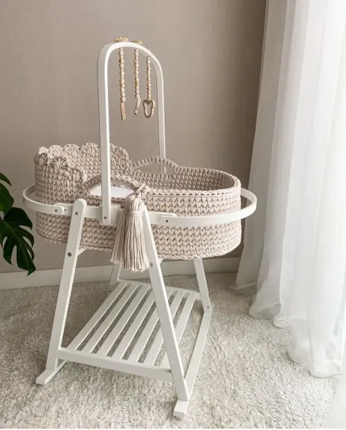 Moisés de crochê para bebê