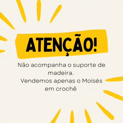 Moisés de crochê para bebê