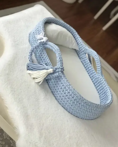 Trocador de fraldas para bebê em crochê