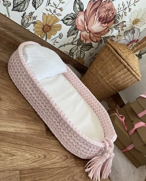 Trocador de fraldas para bebê em crochê