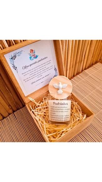 Caixa Convite para Madrinha/padrinho Batizado, Consagração