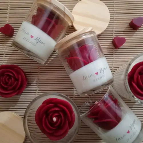 Vela Flor Aromática Lembrancinha , Personalizada