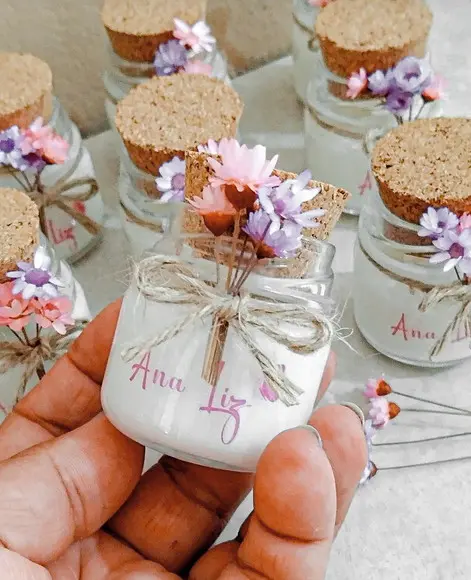 Vela Aromática Lembrancinha Casamento/maternidade/noivado