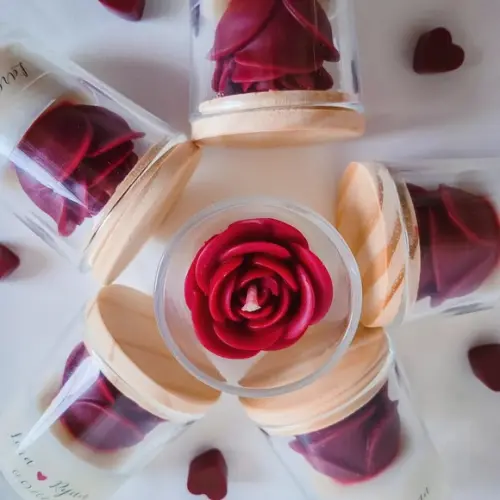 Vela Flor Aromática Lembrancinha , Personalizada
