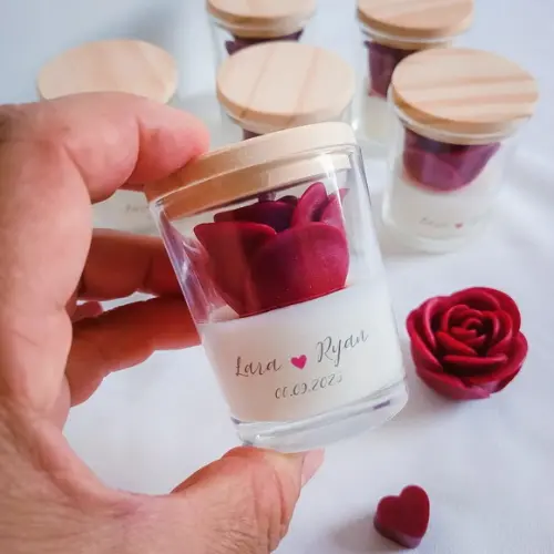 Vela Flor Aromática Lembrancinha , Personalizada