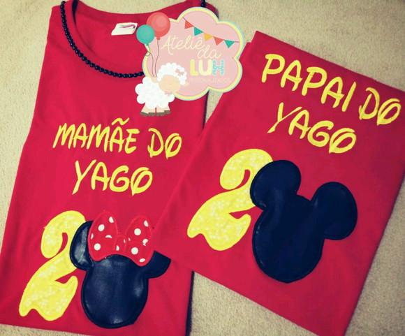Camisetas Minnie e Mickey